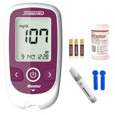 Deals, Discounts & Offers on  - STANDARD Mentor Fully Automatic Blood Sugar Testing Glucometer machine with 10 Strips