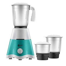 Deals and Offers on - Orient Electric MGBL50TG3 500W Mixer Grinder with 3 Jars, Green, Turquoise Green Deals, Discounts & Offers on - Orient Electric MGBL50TG3 500W Mixer Grinder with 3 Jars, Green, Turquoise Green