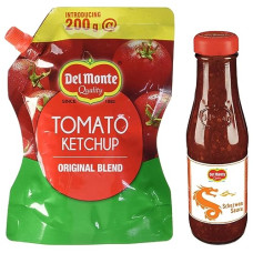 Deals, Discounts & Offers on  - Delmonte Del Monte Schezwan Sauce, 190g & Del Monte Tomato Ketchup Spout Pack, 200g