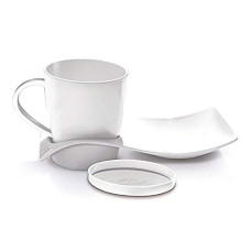 Deals, Discounts & Offers on  - MILTON Coffee and Cookies Melamine Server, Set of 3, White