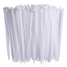 Deals, Discounts & Offers on Home Improvement - AASONS Pack Of 100pcs White Cable Zip Ties Heavy Duty, Premium Plastic Wire Ties With High Tensile Strength, Self-Locking, Nylon Tie Wraps, UV Resistant For Indoor And Outdoor Use (100mm x 2.5mm)