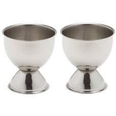 Deals and Offers on - Dynore Stainless Steel Set of 2 Egg Cups Large Deals, Discounts & Offers on - Dynore Stainless Steel Set of 2 Egg Cups Large