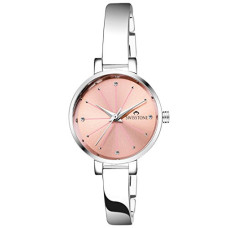 Deals, Discounts & Offers on Women - SWISSTONE Analog Women's Watch (Pink Dial Silver Colored Strap)