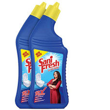 Deals and Offers on - Sani fresh Toilet Cleaner, 1L (pack of 2) | Advanced Thicker Formula | Removes Toughest Stains| Provides Long Lasting freshness Deals, Discounts & Offers on - Sani fresh Toilet Cleaner, 1L (pack of 2) | Advanced Thicker Formula | Removes Toughest Stains| Provides Long Lasting freshness