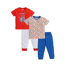 Deals and Offers on - BUMZEE Boy's Cotton Printed Pajama Set Deals, Discounts & Offers on - BUMZEE Boy's Cotton Printed Pajama Set