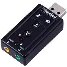 Deals and Offers on - Powerpak 7.1 Channel USB External Sound Card Audio Mic Adapter Deals, Discounts & Offers on - Powerpak 7.1 Channel USB External Sound Card Audio Mic Adapter