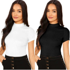 Deals, Discounts & Offers on Laptops - Dream Beauty FashionPack of 2 Casual Regular Sleeves Solid Women White Top