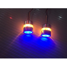 Deals and Offers on - AOW ATTRACTIVE OFFER WORLD Handle Bar End Dual LED Bike Turn Signal Indicator Light (Blue) For Bullet Thunder Bird 350 Deals, Discounts & Offers on - AOW ATTRACTIVE OFFER WORLD Handle Bar End Dual LED Bike Turn Signal Indicator Light (Blue) For Bullet Thunder Bird 350
