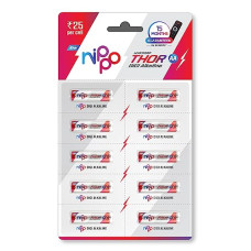 Deals, Discounts & Offers on Electronics - Nippo Thor Leakproof Alkaline AA Batteries 1.5V | Pack of 10 | Longer Lasting Batteries | Guaranteed 15 Months in Remote | Non-Rechargeable
