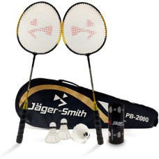 Deals, Discounts & Offers on Sports - Jager-Smith PB-2000 Combo & Featherlite 2 Shuttle Badminton Kit