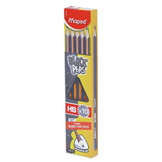 Deals and Offers on - Maped Wooden Traingular Shape Black Peps HBX10 NRT Pencil with Eraser Deals, Discounts & Offers on - Maped Wooden Traingular Shape Black Peps HBX10 NRT Pencil with Eraser