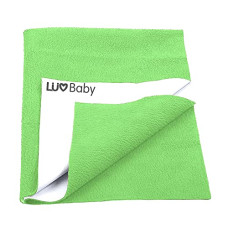 Deals, Discounts & Offers on Baby Care - LuvBaby Extra Absorbent Dry Sheet/Bed Protector - Light Green, 0m+ - Small 50 x 70cm