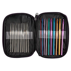 Deals and Offers on - Cutebox 22pcs Mixed Aluminum Handle Crochet Hooks, Ergonomic Knitting Knit Needles, Weave Yarn Set, 0.6~6.5mm Deals, Discounts & Offers on - Cutebox 22pcs Mixed Aluminum Handle Crochet Hooks, Ergonomic Knitting Knit Needles, Weave Yarn Set, 0.6~6.5mm