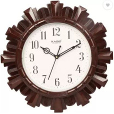 Deals, Discounts & Offers on  - Kadio Analog 31.5 cm X 31.5 cm Wall Clock (Maroon, with Glass, Standard)
