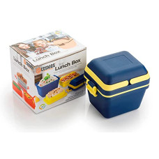 Deals, Discounts & Offers on  - E-COSMOS Products Dieting Lunch Box Set | 3 Compartment Tiffin with Handle & Push Lock | Plastic Tiffin Box