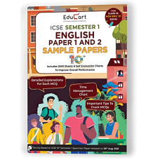 Deals, Discounts & Offers on Books & Media - Educart English Paper 1 (Language) + English Paper 2 (Literature) ICSE Semester 1 Class 10 Sample Papers MCQ Book For 2021 (Study With Sudhir)