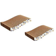 Deals, Discounts & Offers on  - Amazon Basics Cat Scratch Pad with Catnip | Corrugated cat Scratcher Cardboard for Cats and Kitten