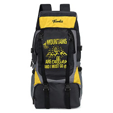 Deals, Discounts & Offers on Backpacks - Trunkit Waterproof Travelling Trekking Hiking Camping Bag Backpack Series 55 litres Mt Calling Rucksack with Rain Cover