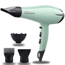 Deals and Offers on - Kubra KB-229 Hair Dryer And Straightener For Women, Green | With Diffuser | Concentrator For Salon Like Results | 2200 Watts | Cool Shot Button| 3 Heating And Speed Settings Deals, Discounts & Offers on - Kubra KB-229 Hair Dryer And Straightener For Women, Green | With Diffuser | Concentrator For Salon Like Results | 2200 Watts | Cool Shot Button| 3 Heating And Speed Settings