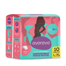 Deals, Discounts & Offers on Health & Personal Care - EverEve Ultra Absorbent Period Panties, L-XL (10 Panties)0% Leaks, Sanitary protection