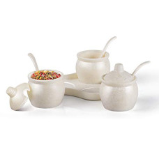 Deals, Discounts & Offers on  - Milton Melamine Mukhwaas Set of 10, Terroso Ivory