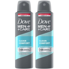 Deals, Discounts & Offers on  - DOVE Men+Care Clean Comfort Dry Spray Antiperspirant Deodorant (Pack of 2) Deodorant Spray - For Men(300 ml, Pack of 2)