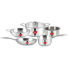 Deals, Discounts & Offers on Cookware - Pigeon Elite Stainless Steel Triply Tope 14cm, Gas Stove and Induction Compatible