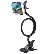 Deals, Discounts & Offers on Mobile Accessories - Speeqo Flexible Mobile Stand Holder Metal Built for Video Table Online Class Home Office Gift Desktop Heavy Duty Foldable Lazy Bracket Clip Mount Multi Angle Clamp