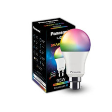 Deals, Discounts & Offers on  - Panasonic LED 9.5W 5CH Smart Bulb with Music Sync function works with Alexa and Google Home (Wifi + Bluetooth), 16 Millions B22 Smart Bulb (Multicolor)