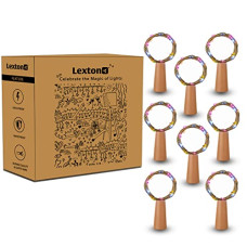 Deals, Discounts & Offers on  - Lexton Multicolor Cork Light | 20 Led | Multicolor | Pack of 8 |