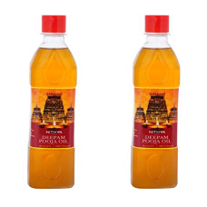 Deals, Discounts & Offers on  - Nithya Organics Pure Panchguna Deepam Puja Oil 500 ml Pack of 2