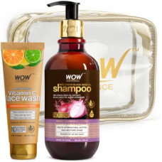Deals and Offers on - WOW SKIN SCIENCE Vitamin C Face Wash In Paper Tube+ Onion Shampoo Kit Net Vol 350mL(2 Items in the set) Deals, Discounts & Offers on - WOW SKIN SCIENCE Vitamin C Face Wash In Paper Tube+ Onion Shampoo Kit Net Vol 350mL(2 Items in the set)