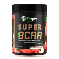Deals, Discounts & Offers on  - Fitspire Super Gold Vegan BCAA 2:1:1 Intra-Workout - Watermelon, 250 gm (25 Servings)
