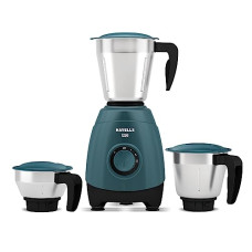 Deals and Offers on - Havells ESO 750W 3 JAR Mixer Grinder, 304 SS Blades, High Speed 21000 RPM motor, Heavy and Wider mouth SS Jars, All Jars with Handle, 2 Year Product & 5 Year Motor Warranty (Teal) Deals, Discounts & Offers on - Havells ESO 750W 3 JAR Mixer Grinder, 304 SS Blades, High Speed 21000 RPM motor, Heavy and Wider mouth SS Jars, All Jars with Handle, 2 Year Product & 5 Year Motor Warranty (Teal)