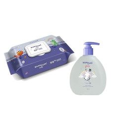 Deals, Discounts & Offers on Baby Care - Bumtum Baby Gentle 99% Pure Water Wet Wipes With Lid - 72 Pcs.(Pack of 1) & Baby Hair Oil (200 ML) Combo