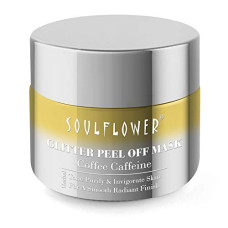 Deals, Discounts & Offers on Beauty Care - Soulflower Coffee Glitter Gel Peel-Off Mask, 100g | Glowing and Hydrating Skin made with Pure Coffee Beans, Argan Oil and Olive Oil | Hassle- free Formula Free from Parabens, Sulfates, and Phthalates