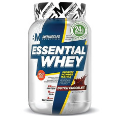 Deals, Discounts & Offers on  - Bigmuscles Nutrition Essential Whey Protein 1Kg [Dutch Chocolate] | 24g Protein/serving with Digestive Enzymes,Vitamin & Minerals, No Added Sugar|Improved Strength , Faster Recovery & Muscle Building