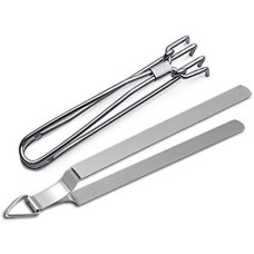 Deals, Discounts & Offers on  - Dynore Stainless Steel Chapati Roti Chimta with Pakkad Utensil Holder, 1 Ounce (DS_1076)