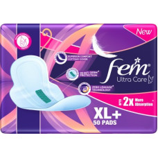 Deals and Offers on - Fem Ultracare XL Plus Sanitary Napkins | Provides Up to 2X More Absorption Sanitary Pad(Pack of 50) Deals, Discounts & Offers on - Fem Ultracare XL Plus Sanitary Napkins | Provides Up to 2X More Absorption Sanitary Pad(Pack of 50)