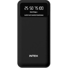 Deals, Discounts & Offers on Power Banks - Intex 20000 mAh Power Bank (22 W, Fast Charging)(Coal Black, Lithium Polymer)