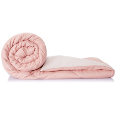 Deals, Discounts & Offers on  - Amazon Brand - Solimo Microfibre Reversible Comforter, Single (Coral Pink & Champagne Pink, 200 GSM)