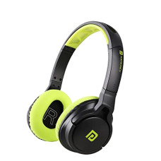 Deals, Discounts & Offers on Headphones - Portronics Muffs M1 Wireless Bluetooth Over Ear Headphone, Powerful Bass, Handsfree Calling, 3.5mm Aux in, Long Playtime(Green)