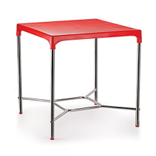 Deals, Discounts & Offers on Furniture - Cello Croma Four Seat Deluxe Dining Table (Plastic ,Red)