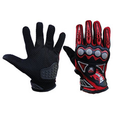 Deals and Offers on - Probiker Imported Mesh Fabric Fire Roller Motorcycle Gloves (Red, Large) (3805) Deals, Discounts & Offers on - Probiker Imported Mesh Fabric Fire Roller Motorcycle Gloves (Red, Large) (3805)