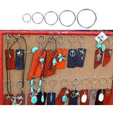 Deals and Offers on - DIY Crafts Split Key Ring with Chain Set, Metal Flat Keychain Rings 1 Inch with Open Jump Rings and Screw Eye Pins Bulk, Colors, Deals, Discounts & Offers on - DIY Crafts Split Key Ring with Chain Set, Metal Flat Keychain Rings 1 Inch with Open Jump Rings and Screw Eye Pins Bulk, Colors,