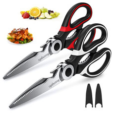 Deals and Offers on - Kitchen Scissor For General Use 2-Packs,Heavy Duty Kitchen Raptor Meat Shears,Dishwasher Safe Cooking Scissors, Stainless Steel Multi-function Scissors For Food,Chicken,Poultry, Fish, Pizza,Herbs Deals, Discounts & Offers on - Kitchen Scissor For General Use 2-Packs,Heavy Duty Kitchen Raptor Meat Shears,Dishwasher Safe Cooking Scissors, Stainless Steel Multi-function Scissors For Food,Chicken,Poultry, Fish, Pizza,Herbs