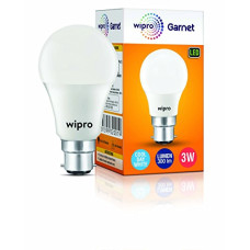 Deals, Discounts & Offers on  - wipro 3W Led Cool Day Light Bulb (Garnet, B22D)