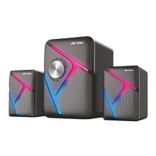 Deals and Offers on - (Refurbished) Ant Esports GS270 2.1 Stereo Wired Gaming Speakers with Subwoofer, RGB Lights Stereo Bass 11W - Black Deals, Discounts & Offers on - (Refurbished) Ant Esports GS270 2.1 Stereo Wired Gaming Speakers with Subwoofer, RGB Lights Stereo Bass 11W - Black