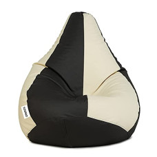 Deals, Discounts & Offers on Furniture - Amazon Brand - Solimo Classic XXXL Filled Bean Bag (with Beans) - Brown and Cream_SO_FLXXXL_B_C
