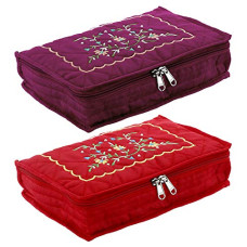 Deals and Offers on - Heart Home Embroidery Design 2 Pieces Cotton Jewellery Kit, Red & Maroon - (CTHH014371) Deals, Discounts & Offers on - Heart Home Embroidery Design 2 Pieces Cotton Jewellery Kit, Red & Maroon - (CTHH014371)